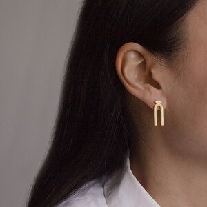 Jewels & Aces Arc Ear Jackets + Luna Crescent Moon Studs Set